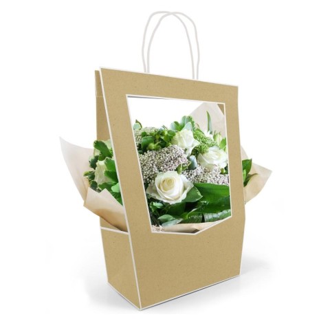 SHOPPER PORTAPIANTE MEDIO NATURALE 14X23X38